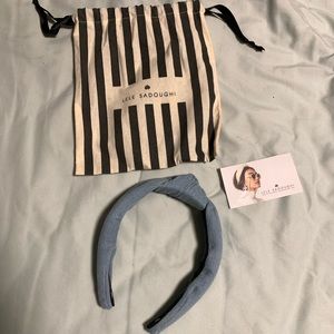 NWT Lele sadoughi light denim headband